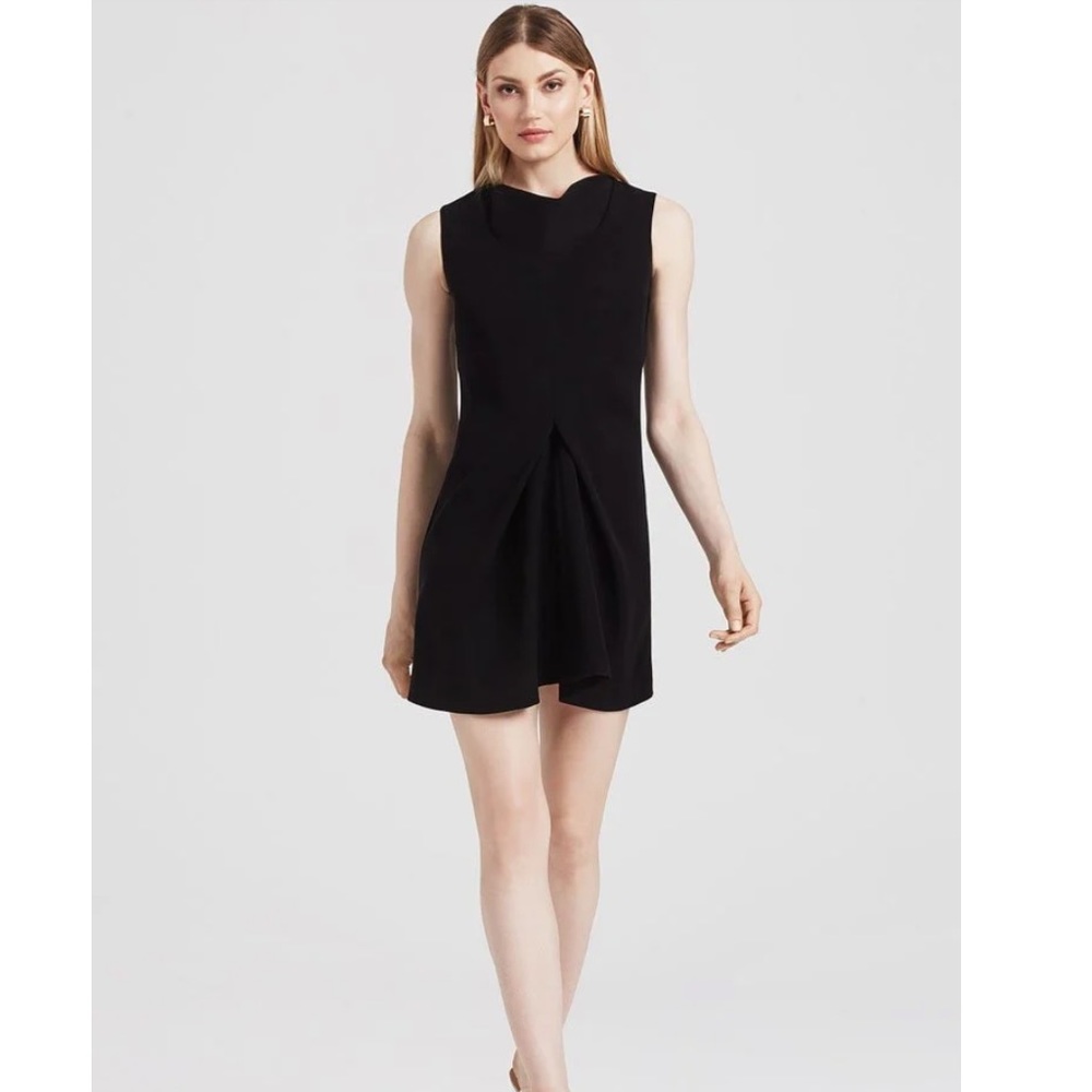 Lisa Qu Origami dress, black